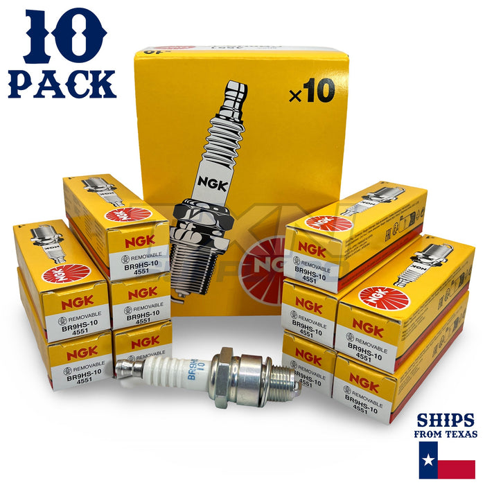 NGK 4551 Spark Plug BR9HS-10 - 10 Pack