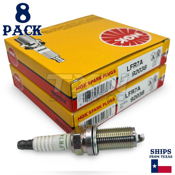 NGK 92038 Spark Plug LFR7A - 8 Pack