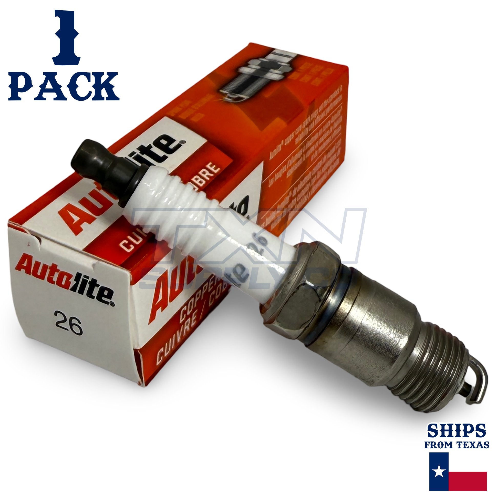1 Pack Autolite 26 Copper Core Spark Plug ps