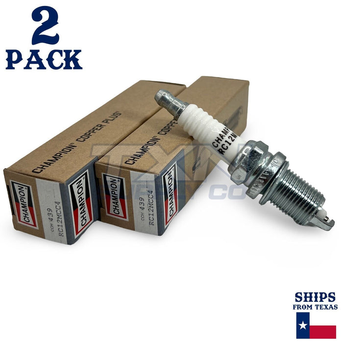 Champion Copper Plus 439 Spark Plugs for RC12MCC4 - 2 Pack