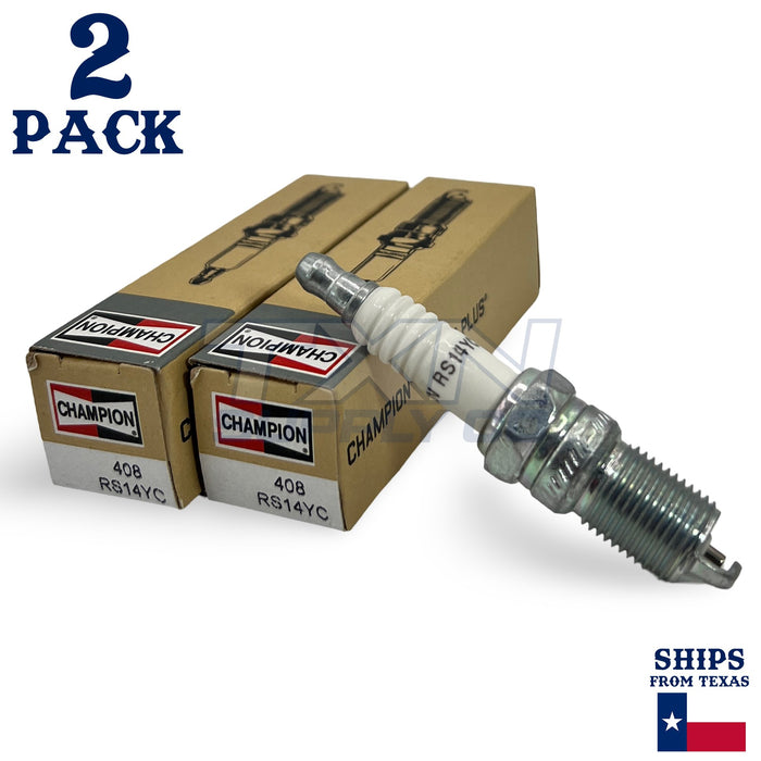 Champion 408 Copper Plus Spark Plug RS14YC - 2 Pack