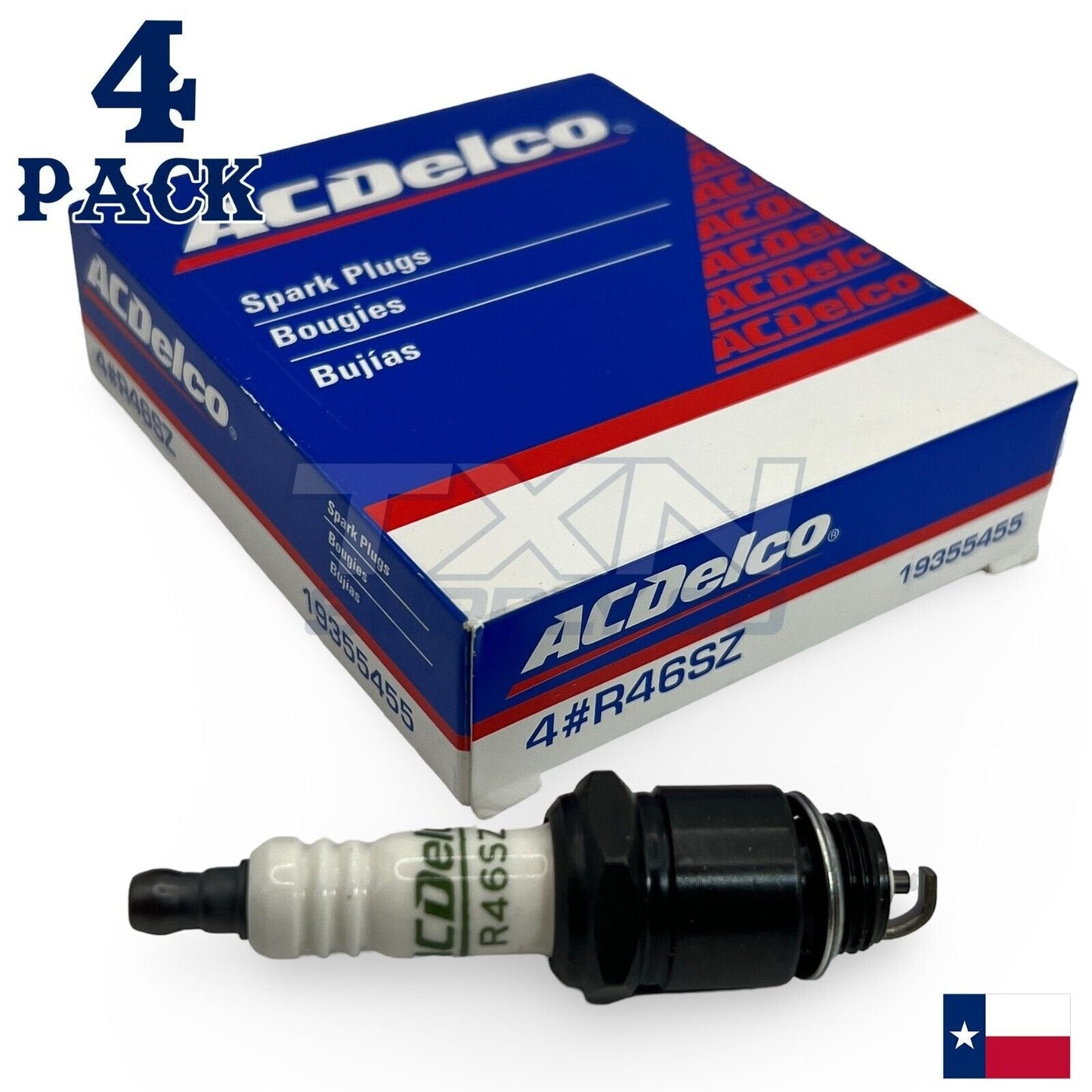 ACDelco R46SZ Copper Spark Plug - 4 Pack - 19355455 GM OEM