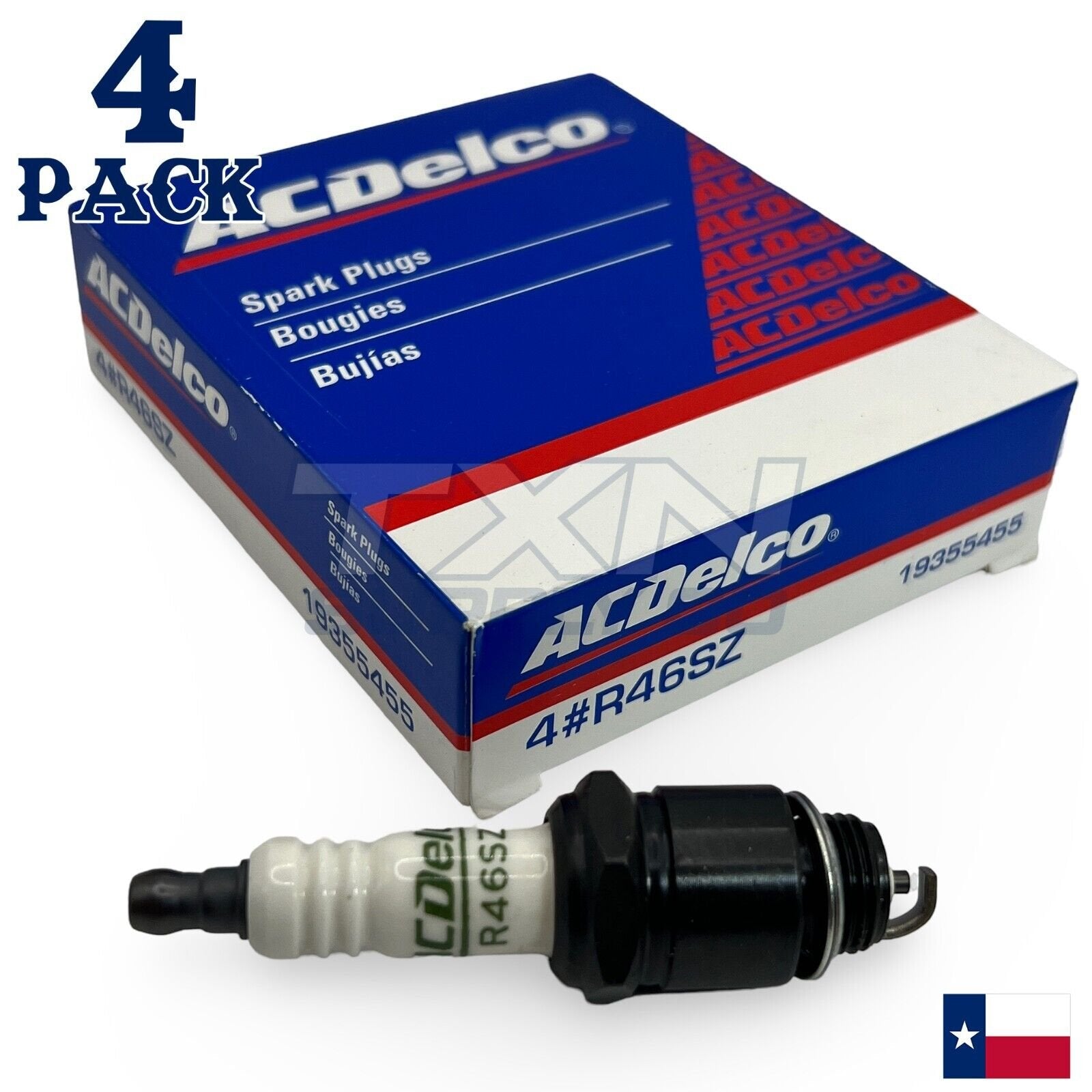 ACDelco R46SZ Copper Spark Plug - 4 Pack - 19355455 GM OEM