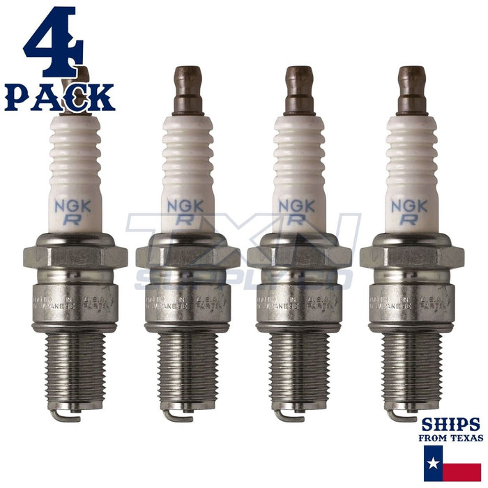 4 Pack NGK 3194 Spark Plugs BR9ES SOLID ps