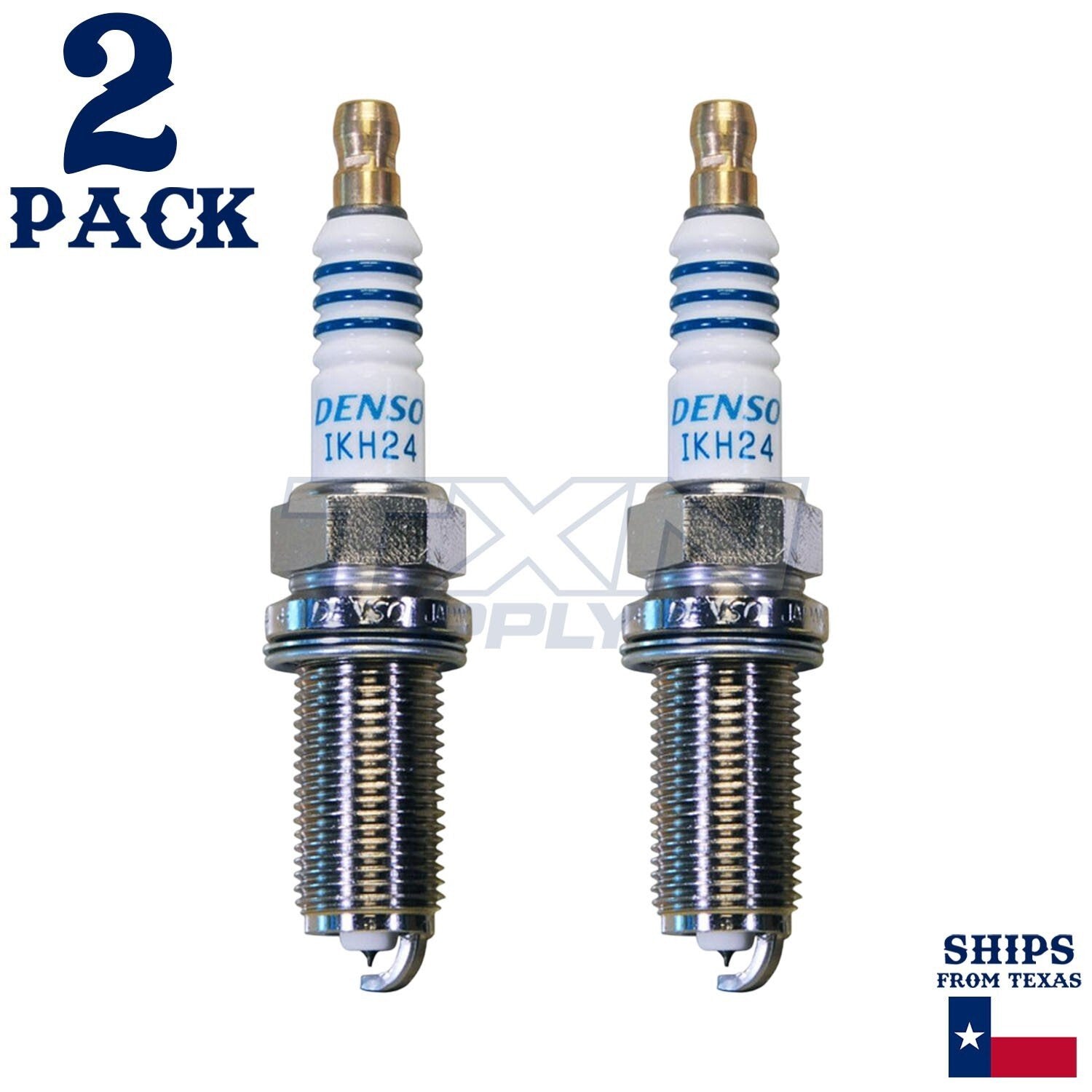 2 Pack Denso 5346 Iridium Power Spark Plugs IKH24 ps