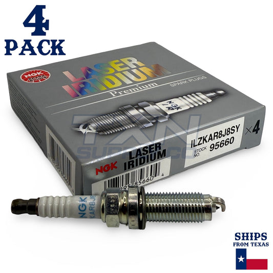 4 Pack NGK 95660 Spark Plugs ILZKAR8J8SY ps