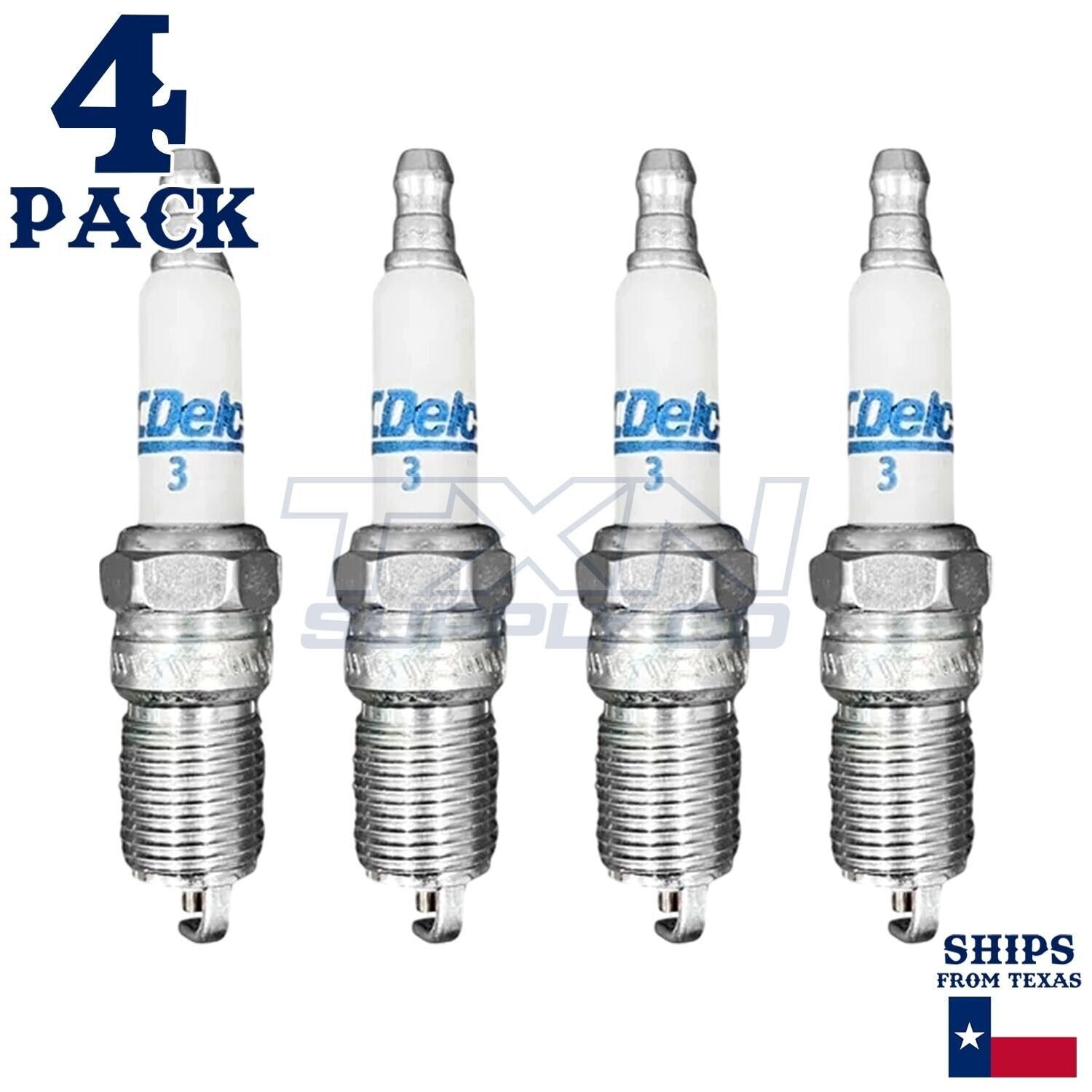 4 Pack GM ACDelco #3 RAPIDFIRE Platinum Spark Plugs ps