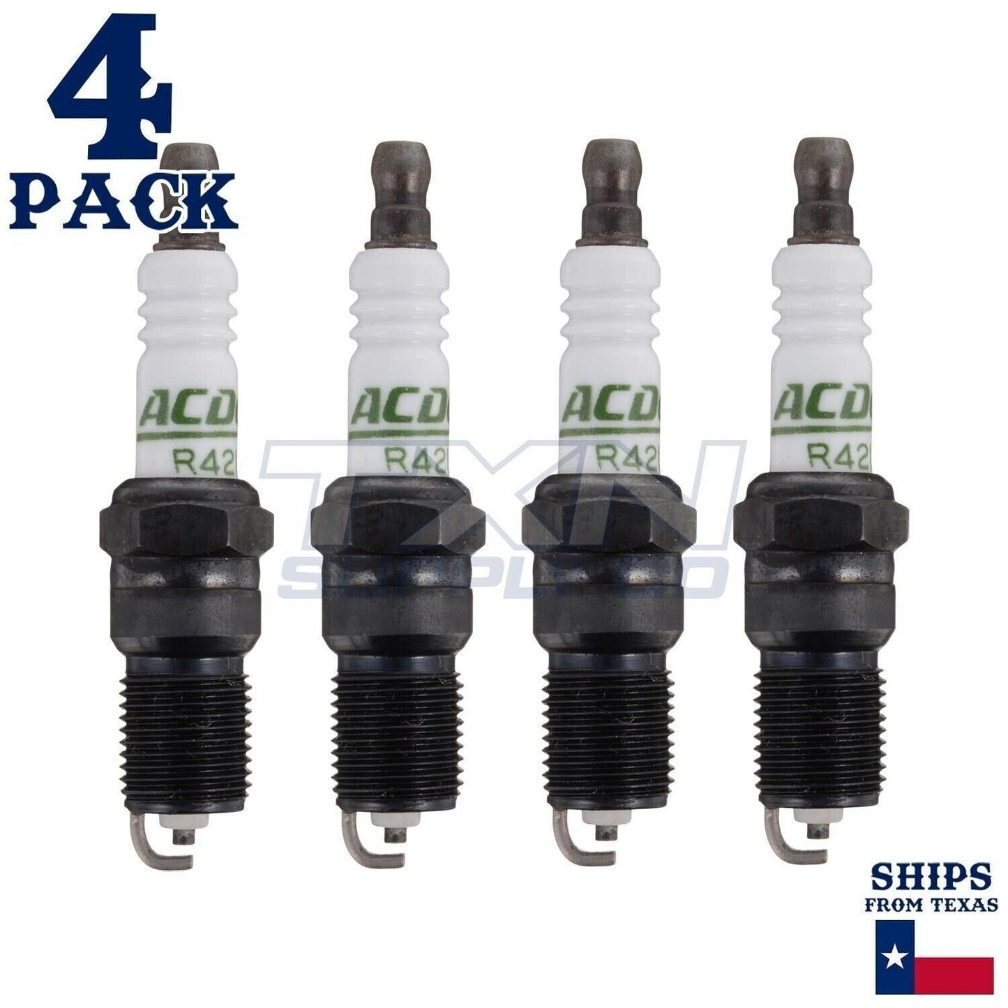 4 Pack ACDelco Standard Spark Plugs 1999-2003 for Ford Ka 1.3L ps