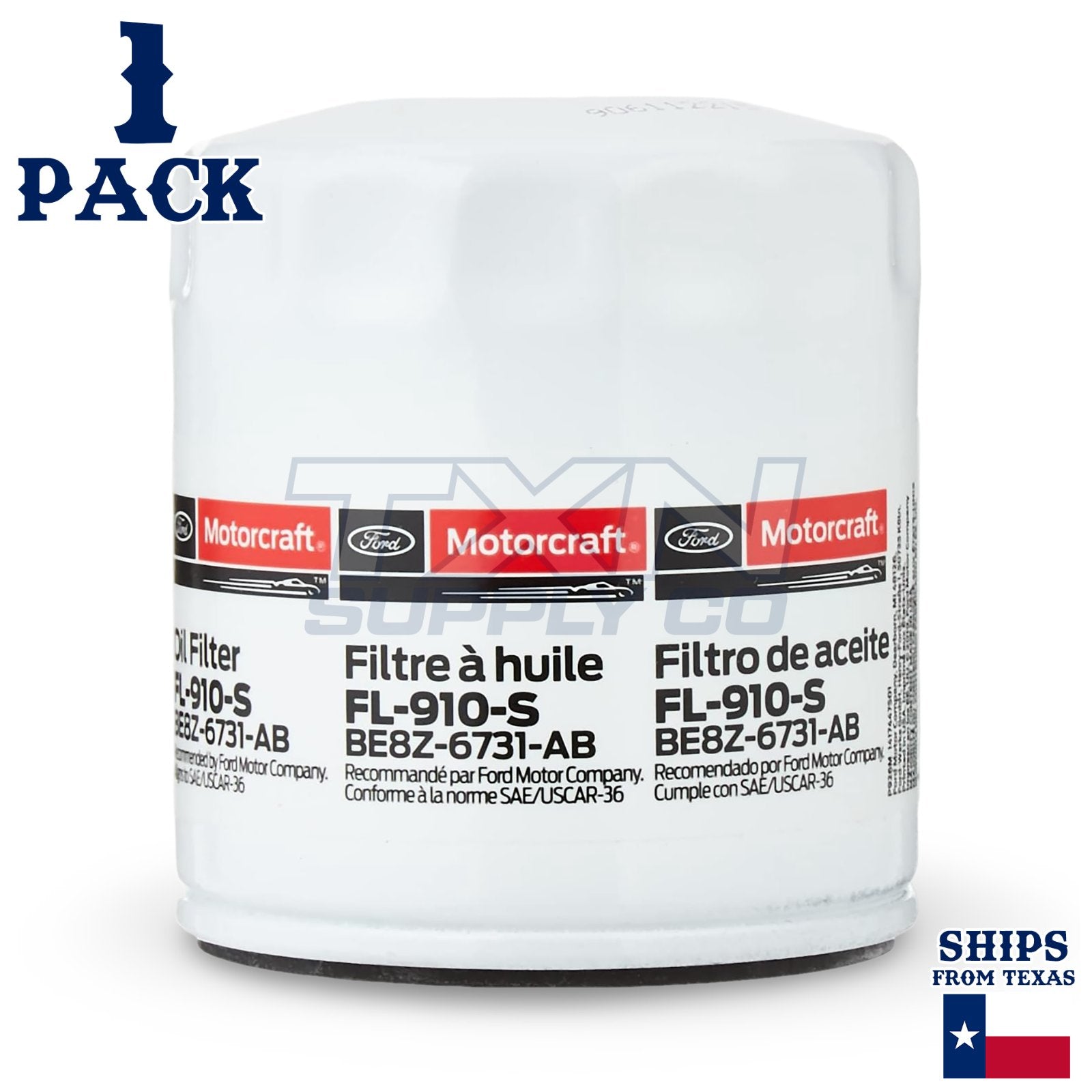 1 Pack Motorcraft FL910S Engine Oil Filter FL-910-S BE8Z-6731-AB