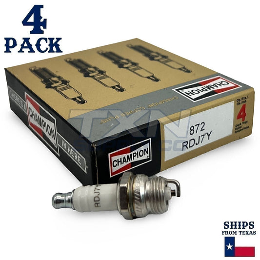 Champion 872 Copper Plus Spark Plug RDJ7Y - 4 Pack