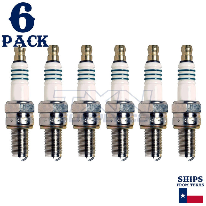 6 Pack Denso 5365 Iridium Power Spark Plugs IU24A ps