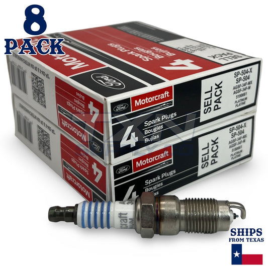Motorcraft SP504 Platinum Spark Plugs SP-504-X - 8 Pack