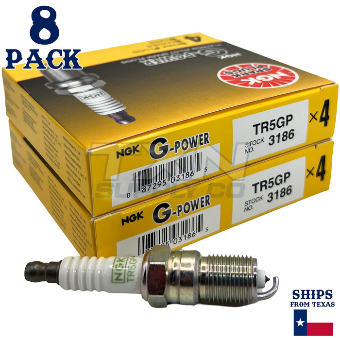 NGK G-Power 3186 Platinum Spark Plug TR5GP - 8 Pack