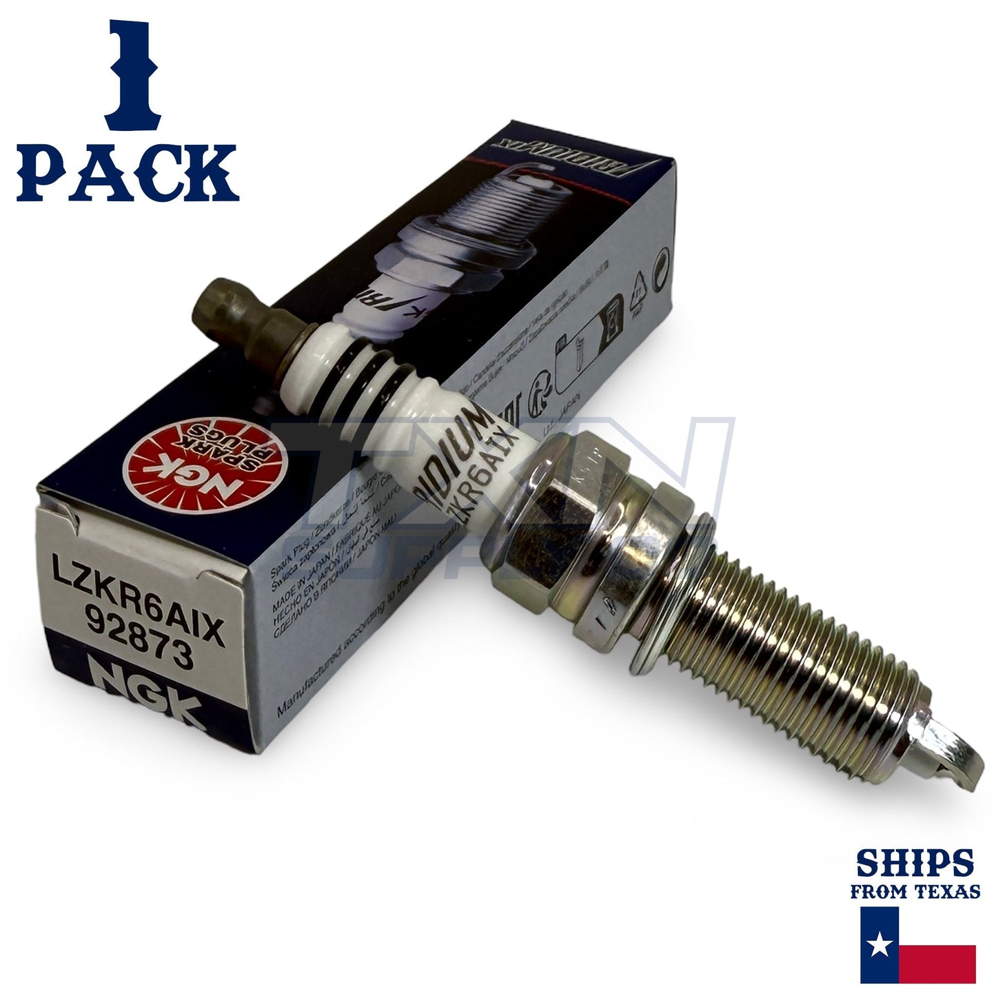1 Pack NGK Iridium IX 92873 Spark Plugs LZKR6AIX ps