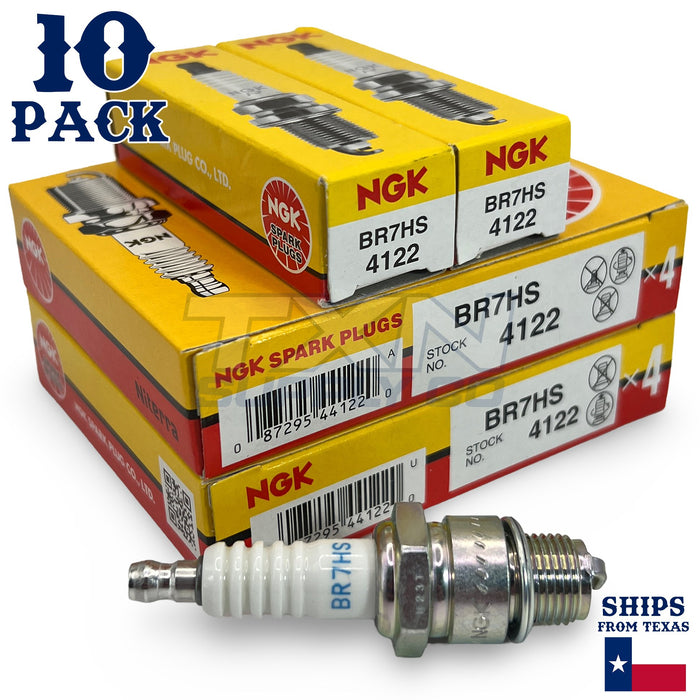 NGK 4122 Spark Plugs BR7HS - 10 Pack