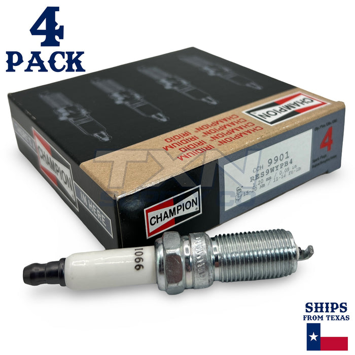 Champion 9901 Iridium Spark Plugs RE10WYPB5 - 4 Pack