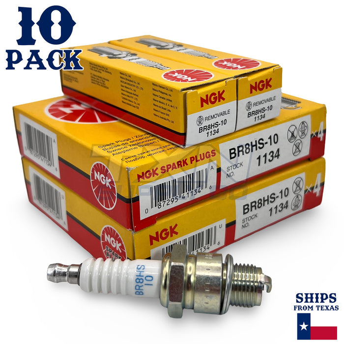 NGK 1134 Spark Plug BR8HS-10 - 10 Pack