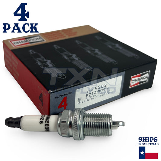Champion 9202 Iridium Spark Plugs RC12WMPB4 - 4 Pack