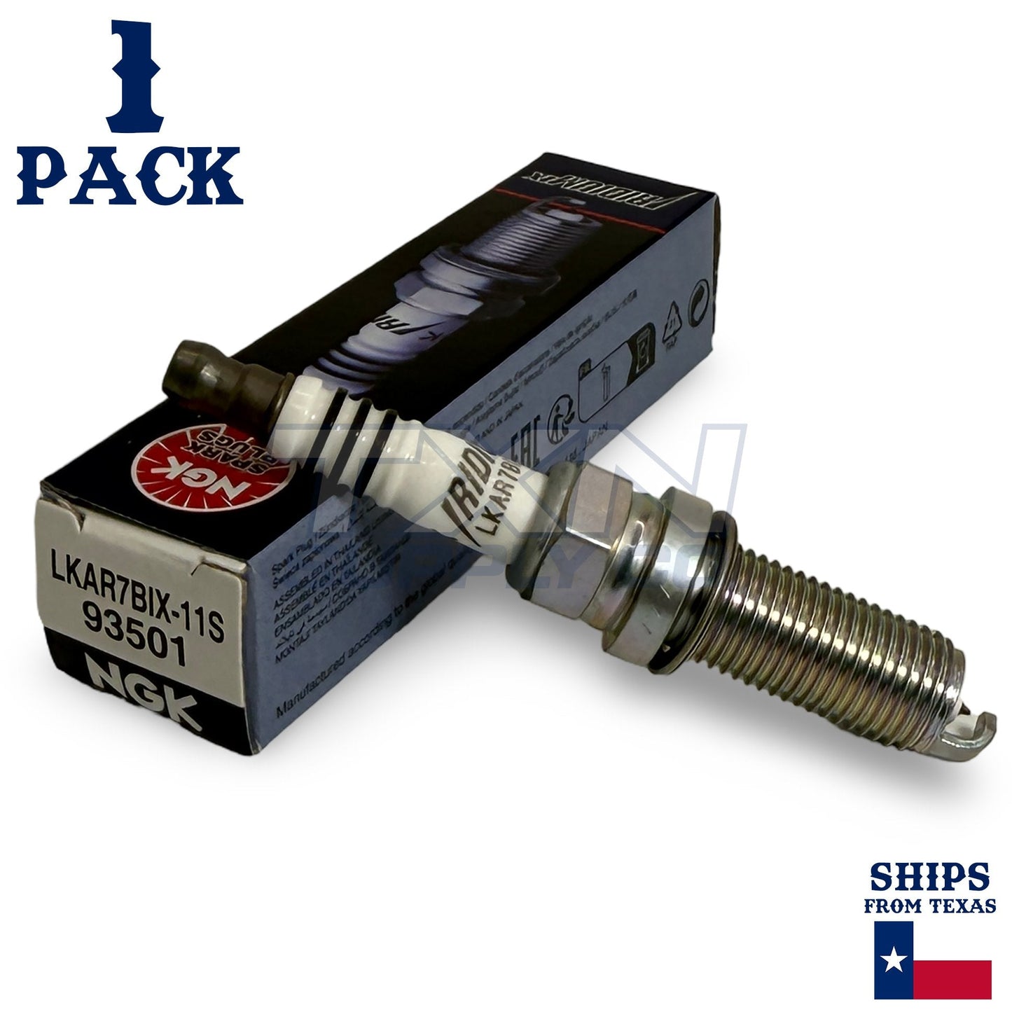 1 Pack NGK Iridium IX 93501 Spark Plugs LKAR7BIX-11S ps