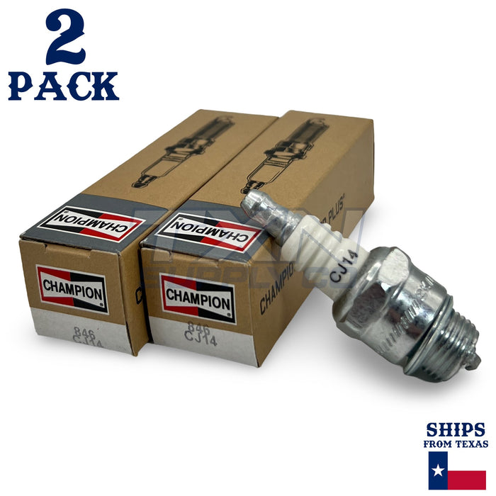 Champion 846 Copper Plus Spark Plug CJ14 - 2 Pack