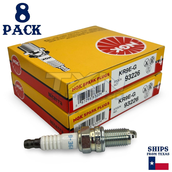 NGK 93226 Standard Spark Plug KR9E-G - 8 Pack