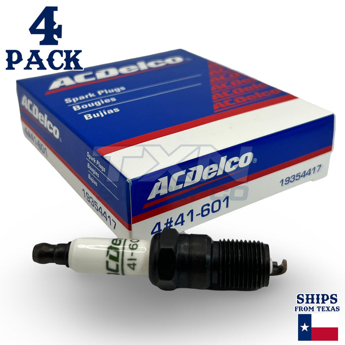 4 Pack Genuine GM ACDelco Spark Plugs 41-601 ps