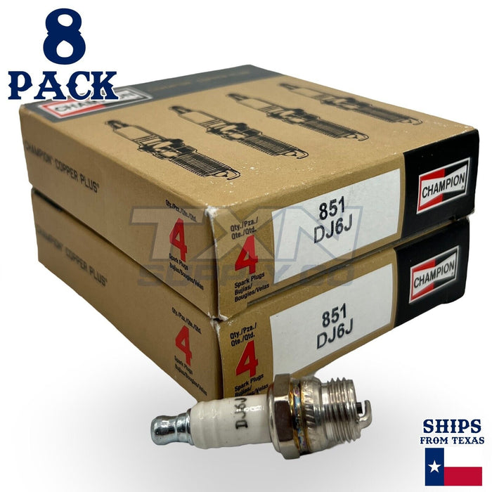 Champion 851 Spark Plug DJ6J - 8 Pack