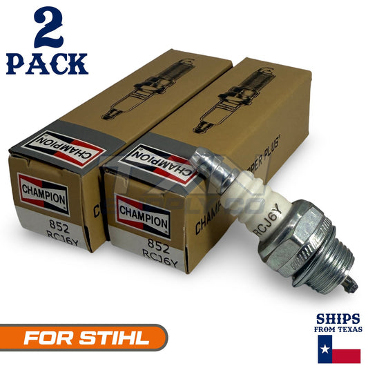 2 Pack Champion Spark Plug - For STIHL FS 150 Trimmer Cutter