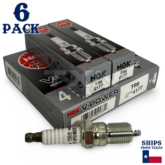 6 Pack NGK V-Power Spark Plugs 2003-2005 for Mercury Sable V6 3.0L ps