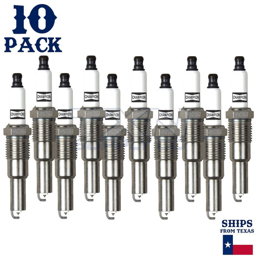 10 Pack Spark Plugs Champion Platinum For 2005-2008 Ford F-350 Super Duty 6.8L