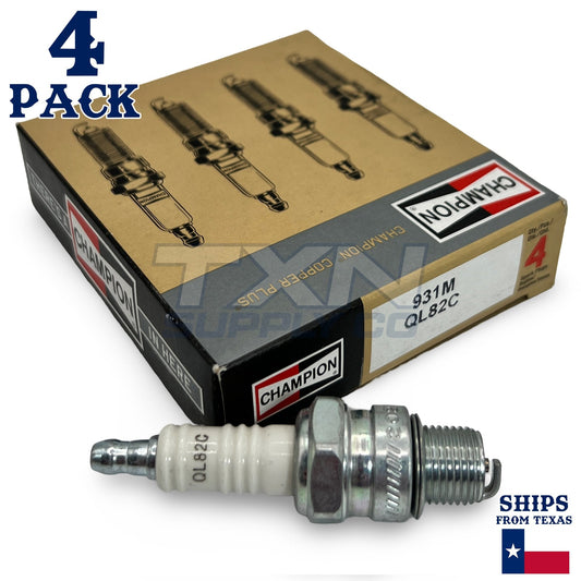 Champion 931M Copper Plus Spark Plug QL82C - 4 Pack - Small Engine