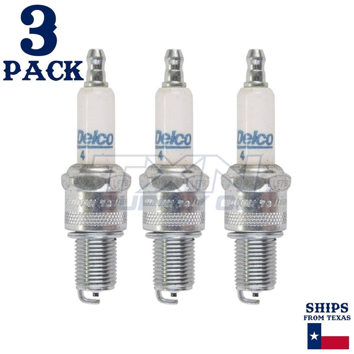 3 Pack GM ACDelco #4 RAPIDFIRE Platinum Spark Plugs 19307141