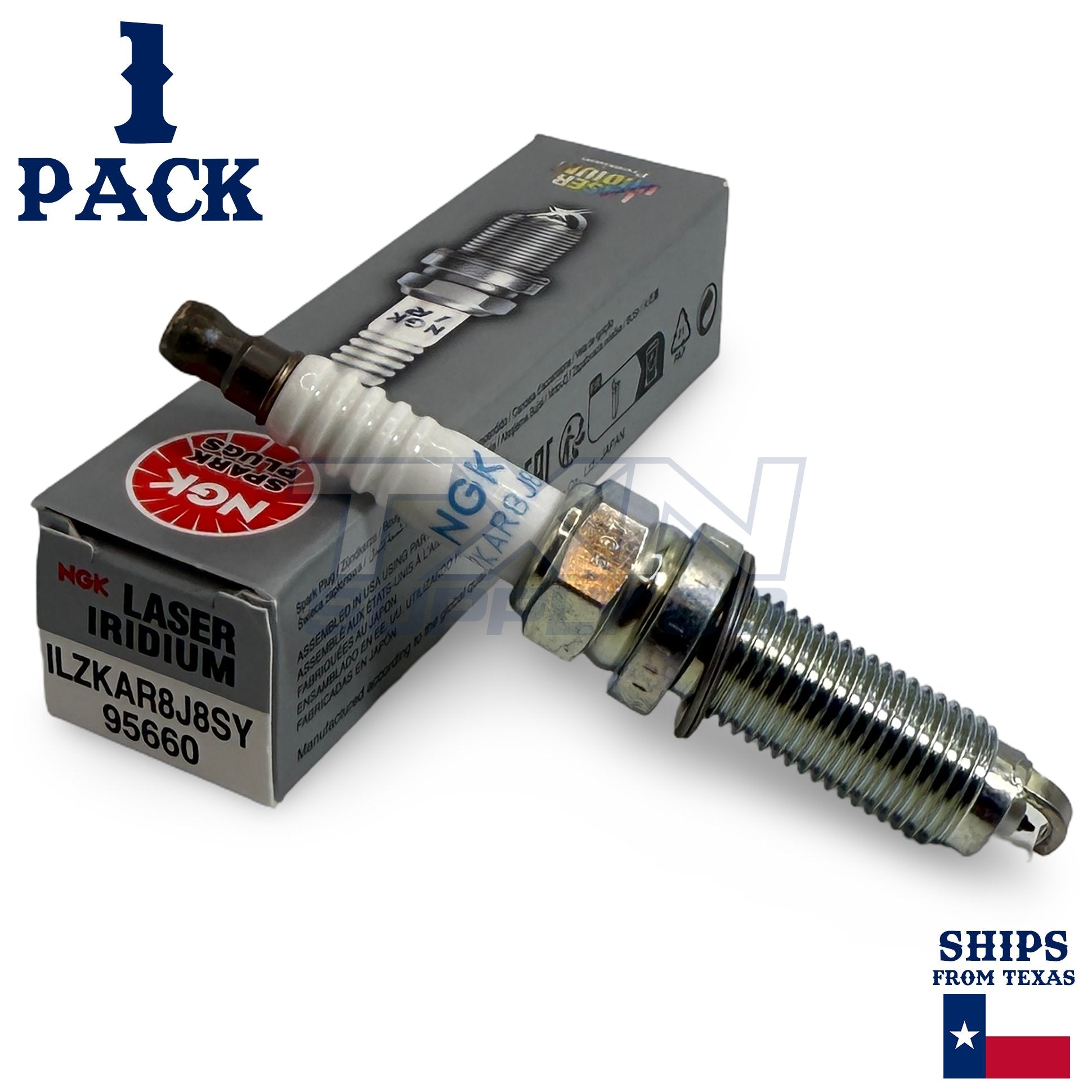 1 Pack NGK 95660 Spark Plugs ILZKAR8J8SY ps