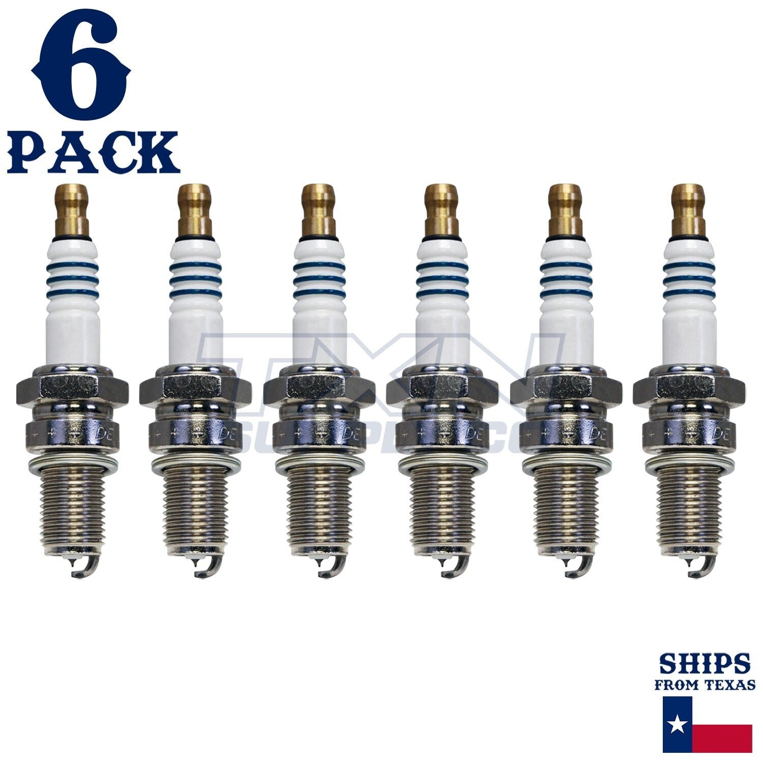 6 Pack Denso 5371 Standard Spark Plugs IX22 ps
