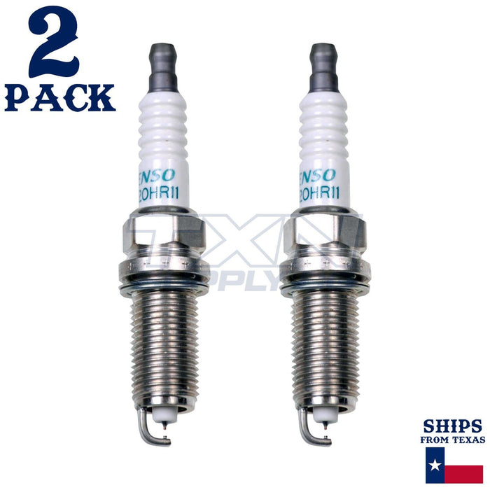 2 Pack Denso 3450 Iridium Long Life Spark Plugs FK16HR-11 ps