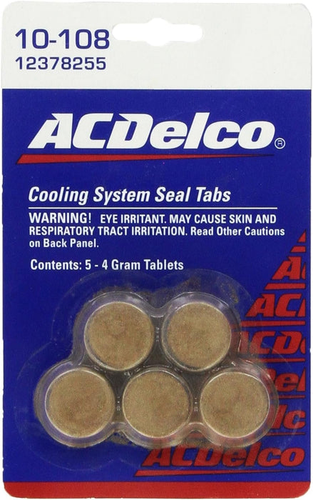 Genuine GM 10-108 Cooling System Seal Tabs 12378255 - Pack of 5 Tablets