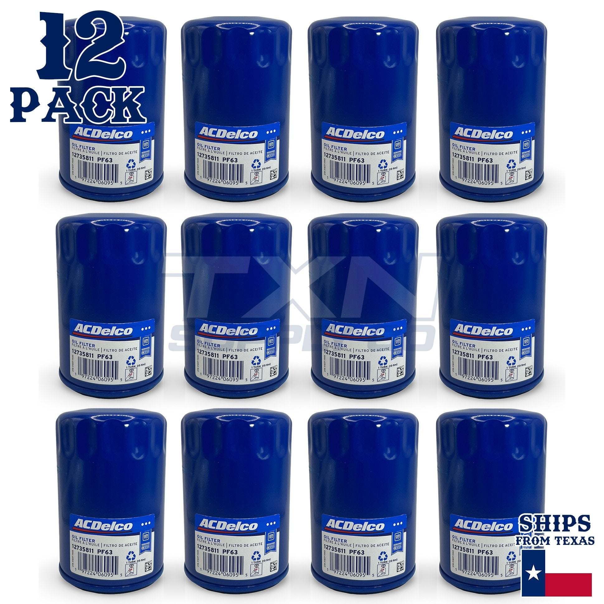 ACDelco GM Original Equipment PF63F Durapack Engine Oil Filter (Pack of 12)
