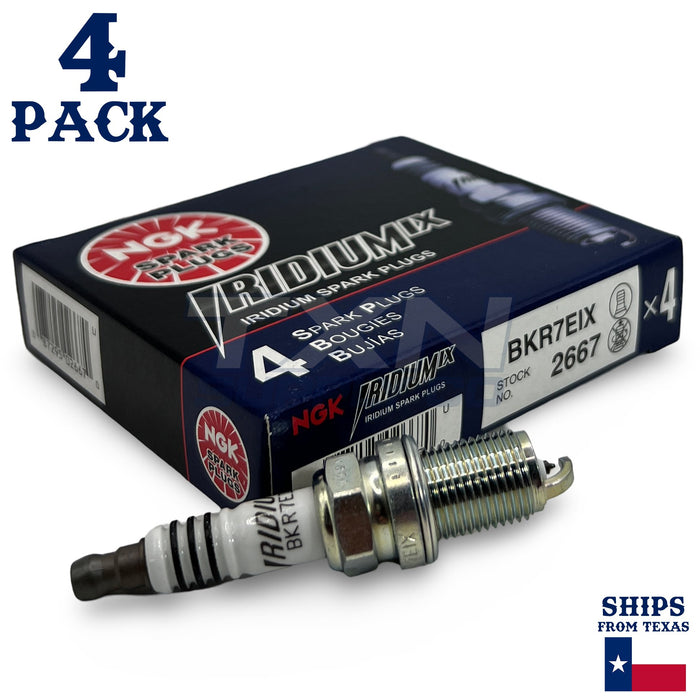 NGK 2667 Iridium IX Spark Plug BKR7EIX - 4 Pack