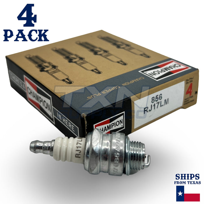 Champion 856 Copper Plus Spark Plug RJ17LM - 4 Pack