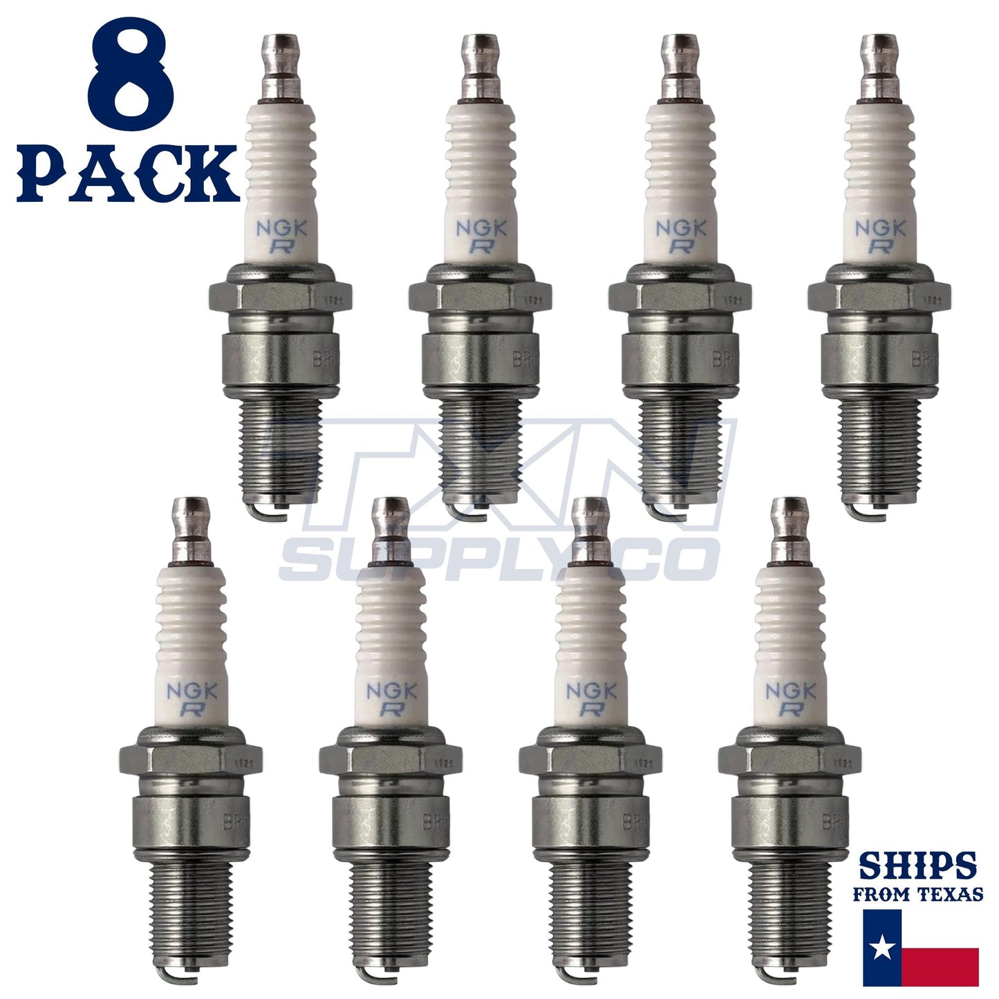 8 Pack NGK Standard Spark Plugs 5422 BR8ES 5422 BR8ES