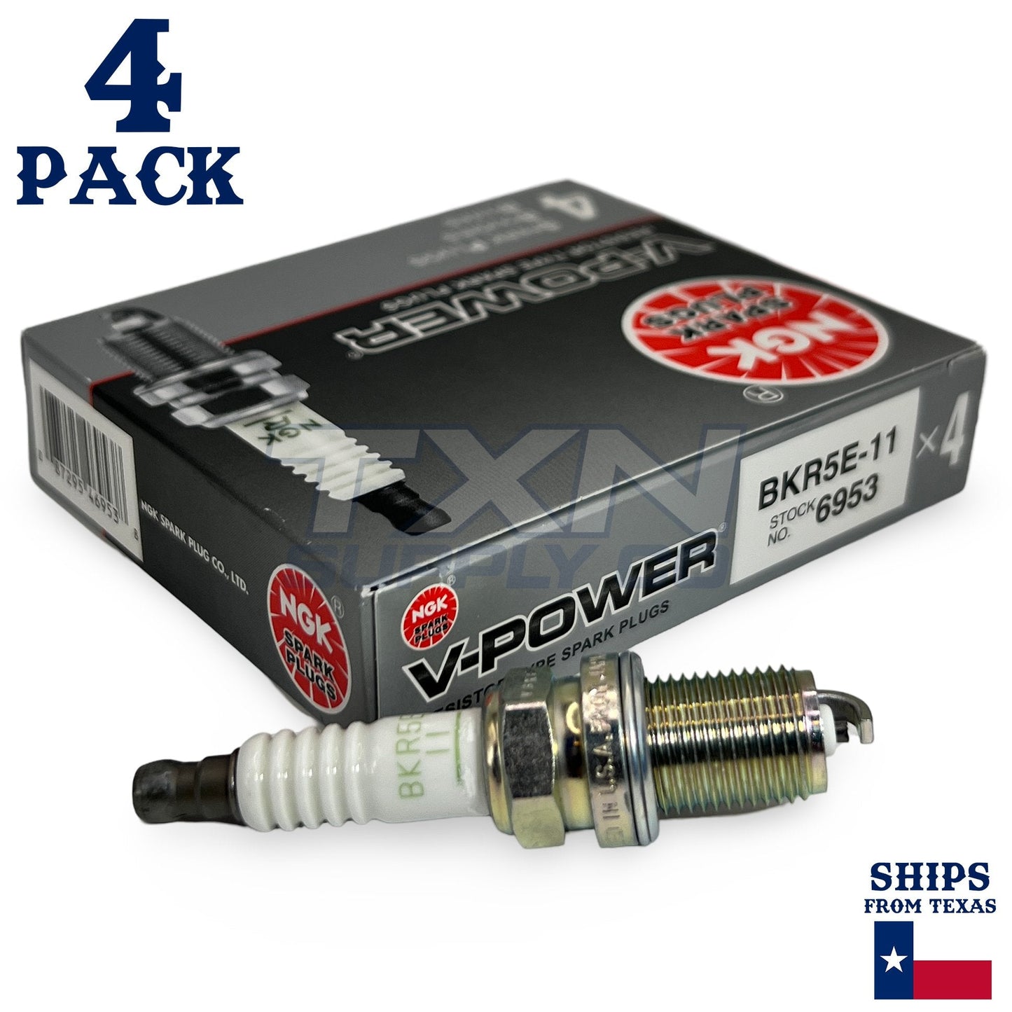 4 Pack NGK V-Power Spark Plugs 2006-2011 for Kia Rio 1.6L L4 ps