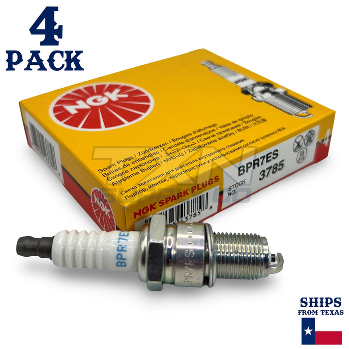 NGK 3785 Standard Spark Plug BPR7ES - 4 Pack