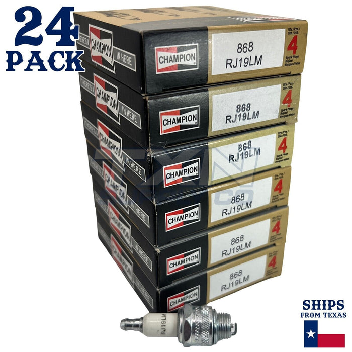 Champion 868 Copper Plus Spark Plug RJ19LM - 24 Pack