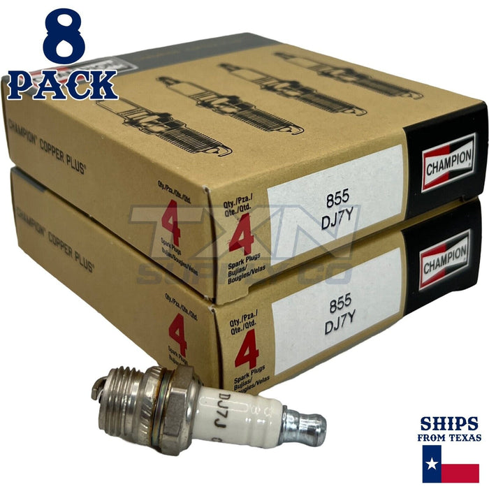 Champion 855 Copper Plus Spark Plug DJ7Y - 8 Pack