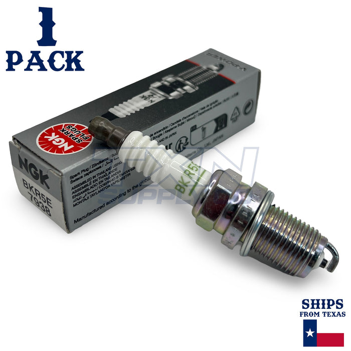 NGK 7938 Spark Plug BKR5E - 1 Pack - For Honda Rancher 420 4x4 2007-2014