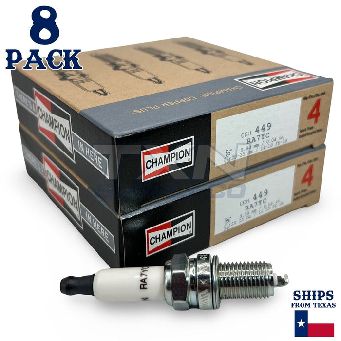 Champion 449 Copper Plus Spark Plug RA7YC - 8 Pack