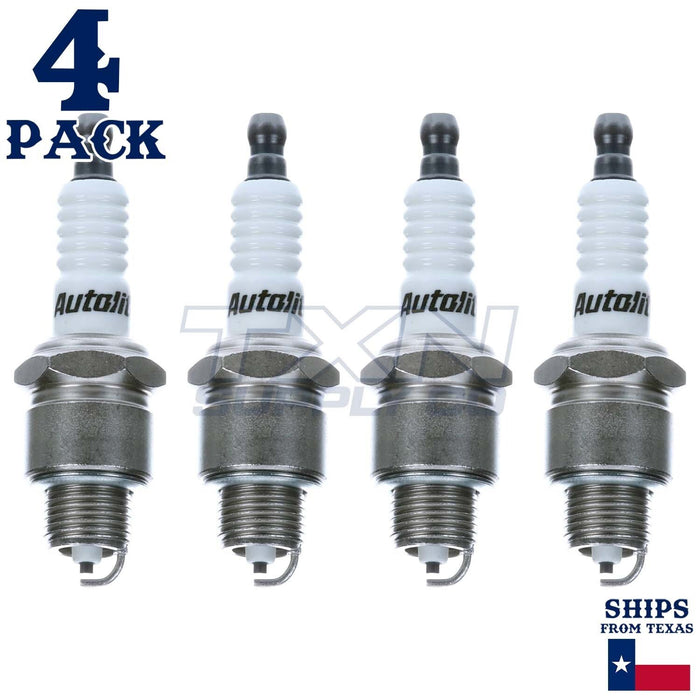 4 Pack Autolite 437 Copper Core Spark Plugs ps