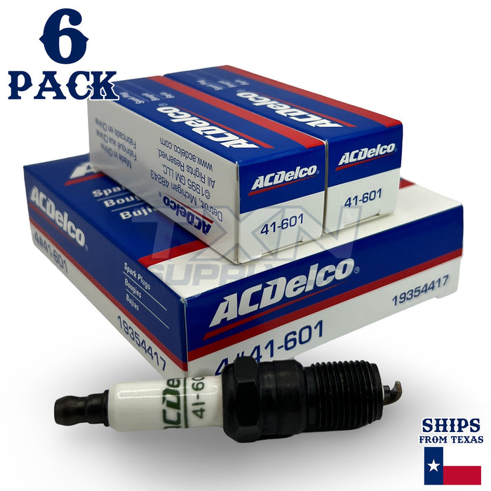 6 Pack Genuine GM ACDelco Spark Plugs 41-601 ps