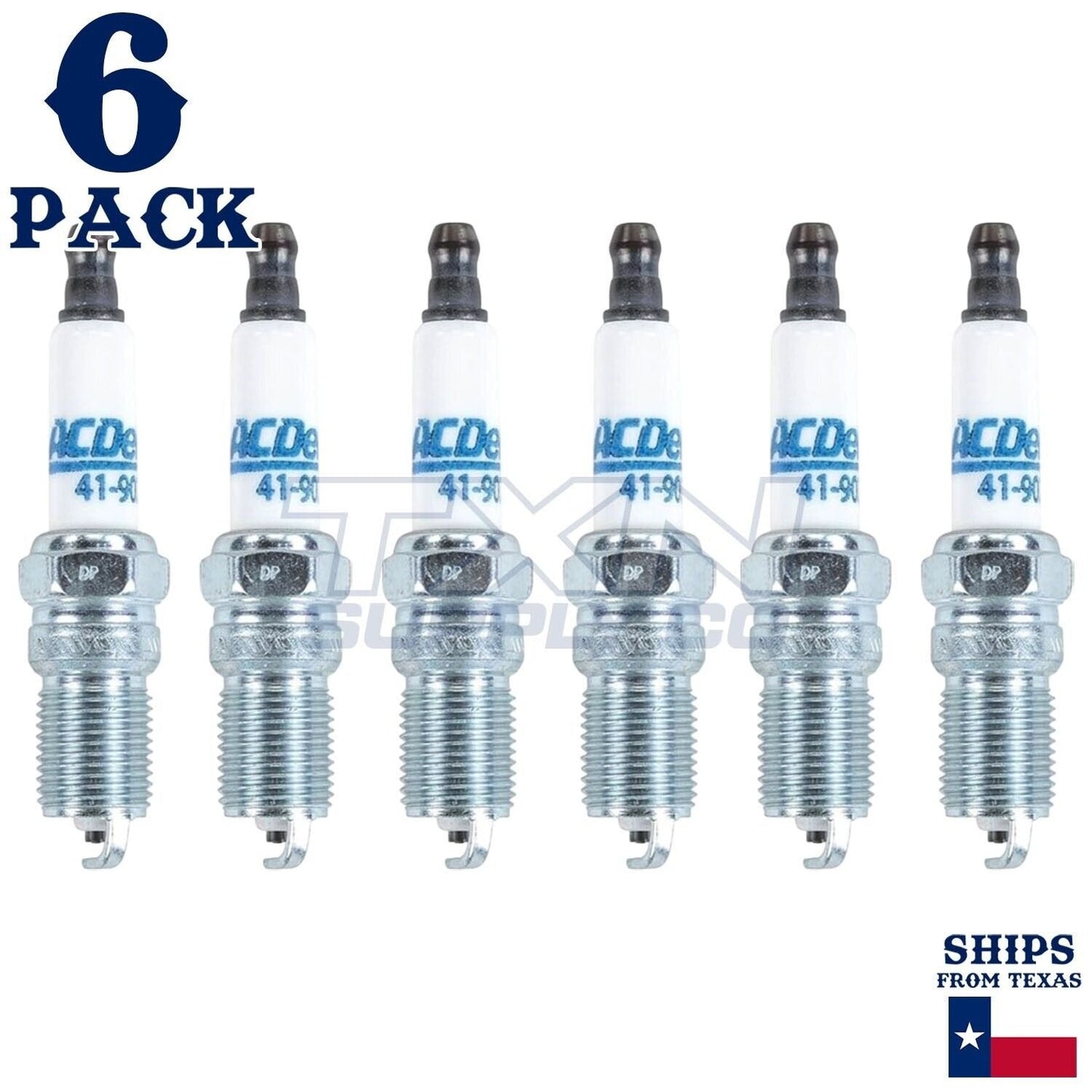 6 Pack GM ACDelco 41-902 Double Platinum Spark Plug 19300875