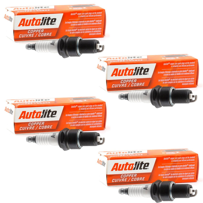 Autolite 255 Copper Core Spark Plugs - 4 Pack